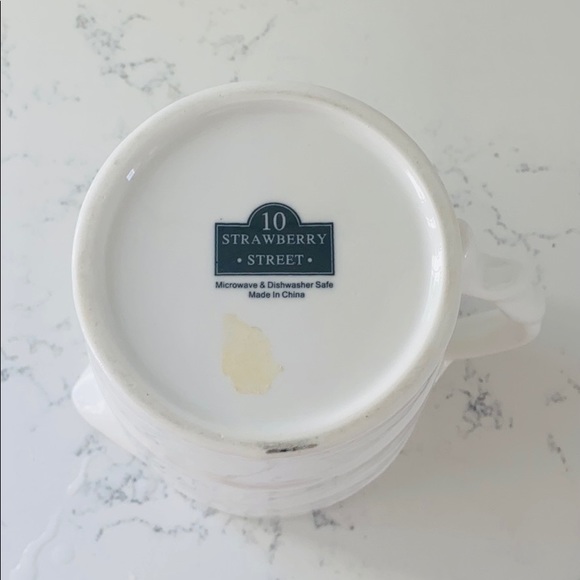 10 Strawberry Street white leaf texture pitcher - Picture 13 of 14